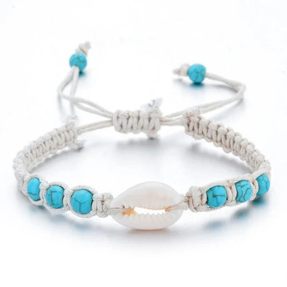 Unisex Summer Starfish Shell Braided Bracelet